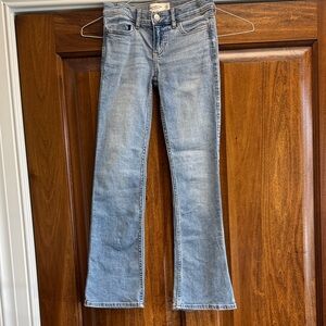 Abercrombie Kids Girls Light Blue Flare Jeans
